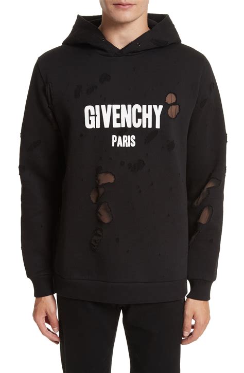 givenchy distressed t shirt women& 39|Givenchy men's destroyed hoodie.